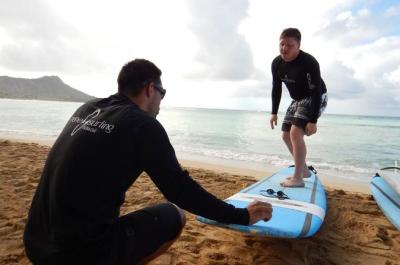 Lekcje surfingu w Waikiki