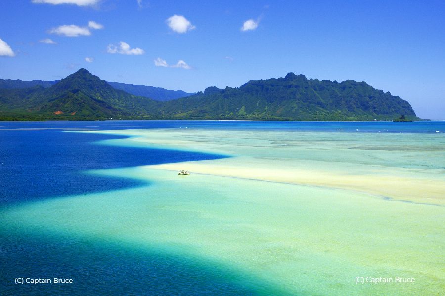 The Kaneohe Sandbar is a stunning natural sandbar located in Kaneohe Bay, Hawaii, offering a unique and picturesque setting where visitors can enjoy crystal-clear waters, snorkeling, and a one-of-a-kind experience of walking on a sandbar in the middle of the ocean. 🏝️🌊