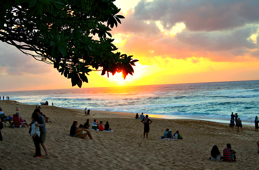 Sunset Pictures Of Hawaii Beaches